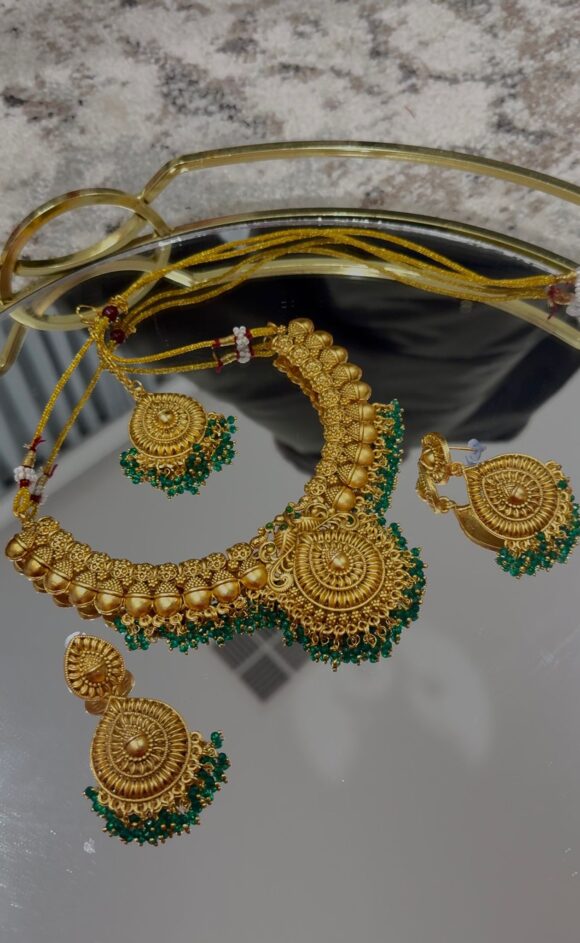 Traditional Gold Plated Necklace Set