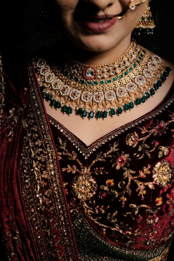 "Royal Blossom" Kundan & Pearl Choker Set - Bridal & Festive Necklace